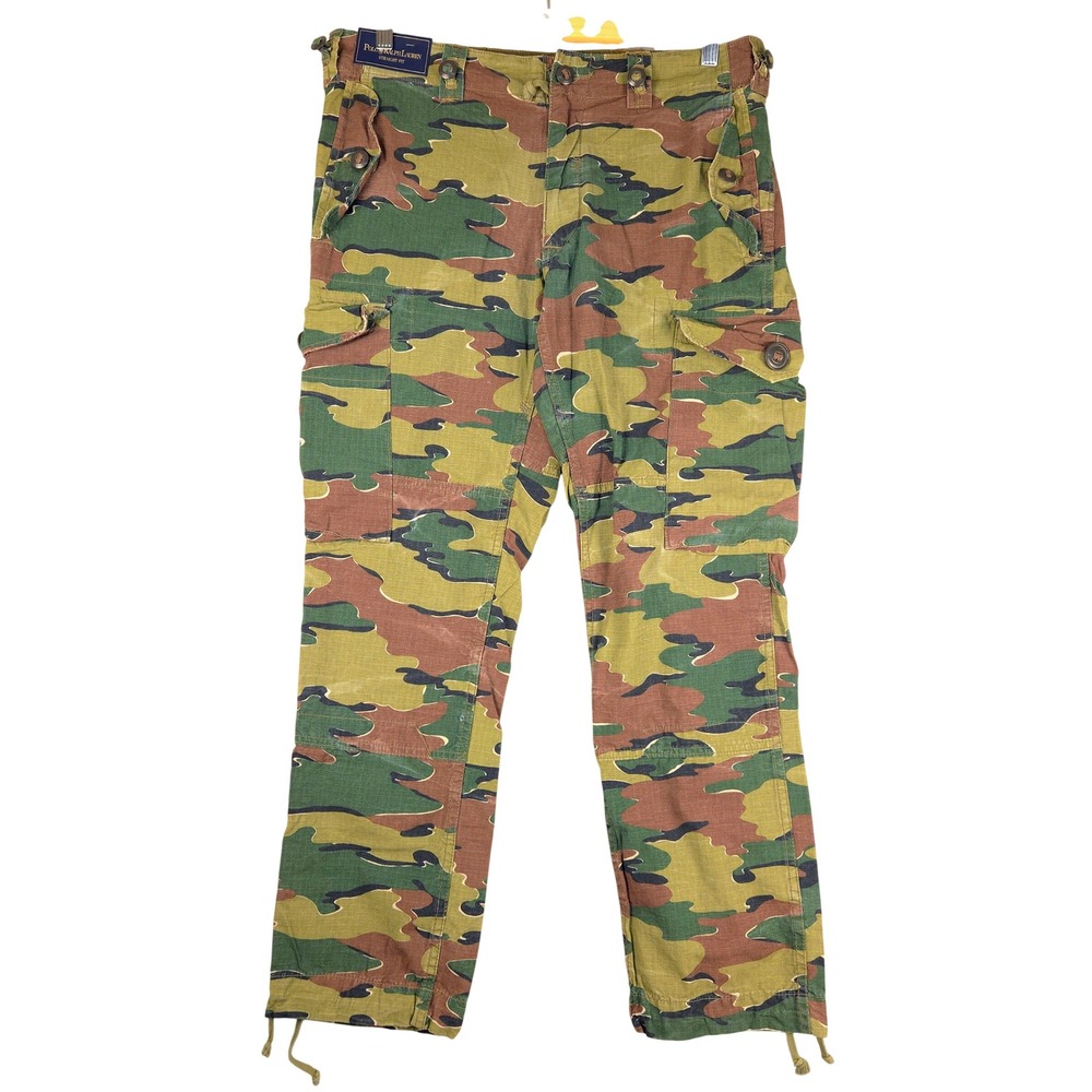 Polo Ralph Lauren Mens 36x30 Straight Fit Camo Combat Trousers Cargo Pants NEW